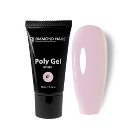   PolyGel 01 - Milky Pink - 30 ml – Formula senza HEMA e TPO per unghie perfette
