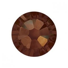Swarovski Strass Marrone Scuro Tondo  100pz