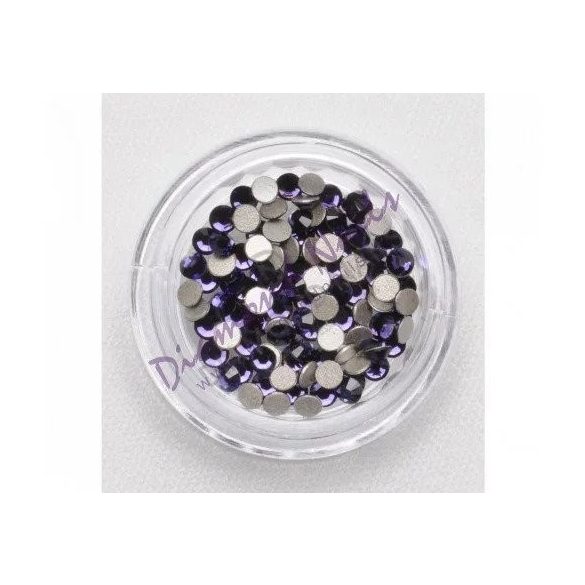 Swarovski Strass Viola Scuro Grande Tondo 100pz