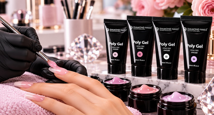 Studio mercato unghie: perché PolyGel è preferito dai professionisti e Diamond Nails è leader